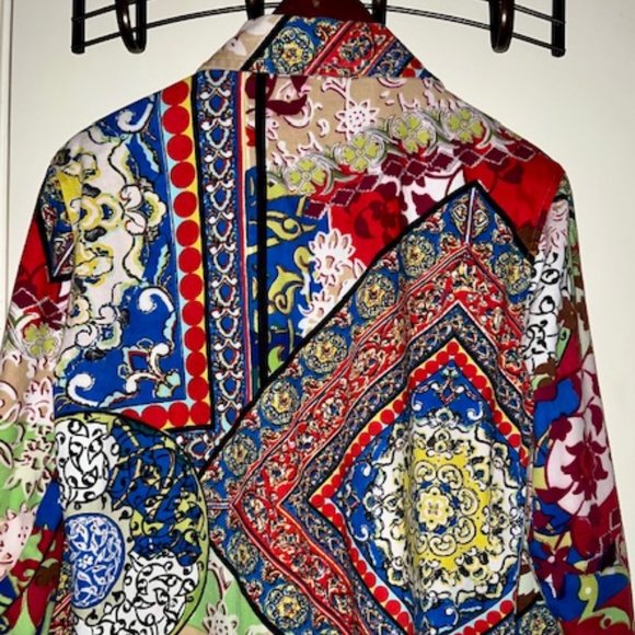 LIFESTYLE BRAND WOMEN'S JACKET SZ XL MULTI-COLORED JACKET W BEADING SEQUINS PGC. - Picture 3 of 5